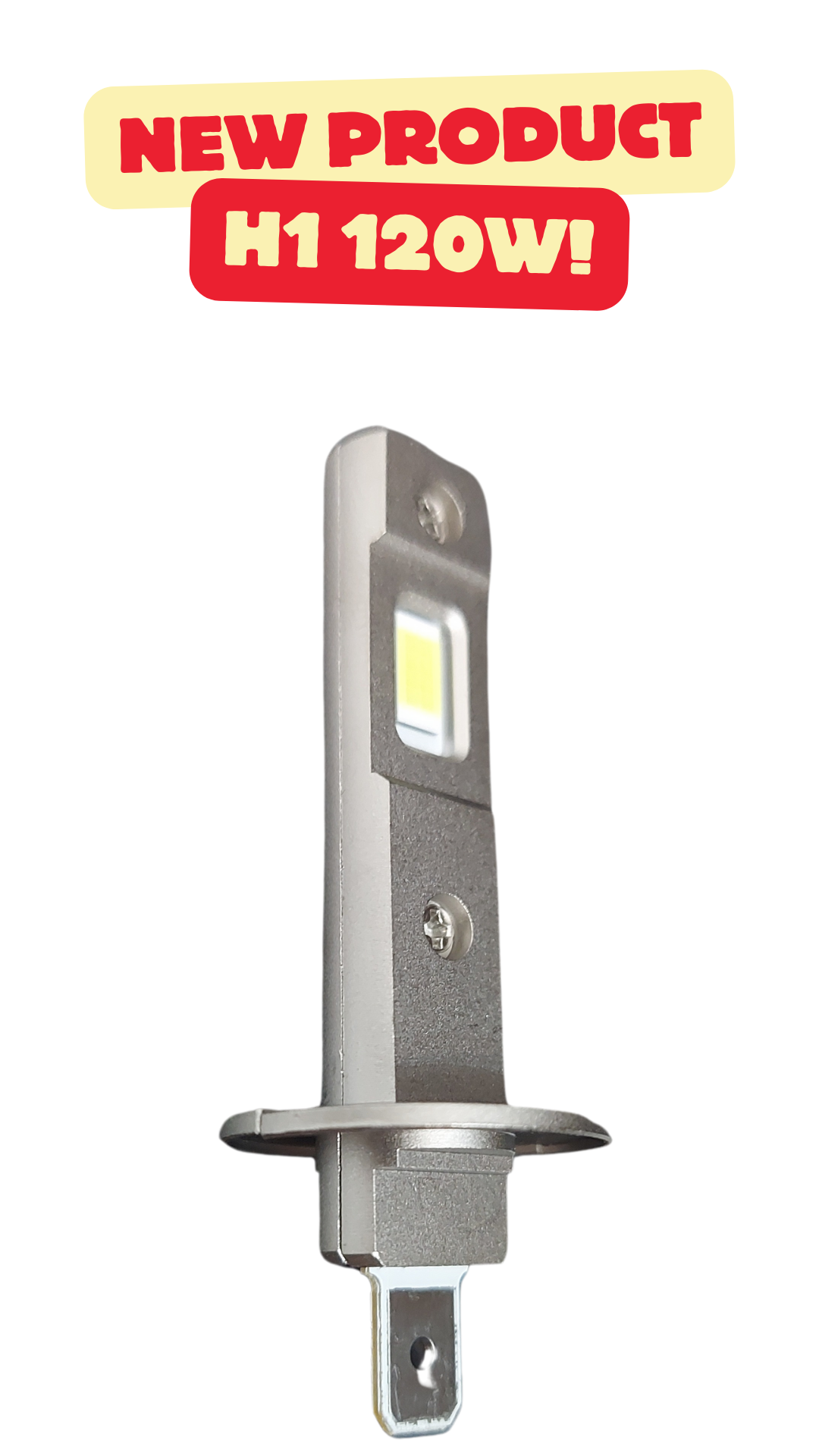 Set 2 becuri LED H1, 120W, 12V, lumina alb-rece, 6000k, 15000 lumeni - SoareOnline
