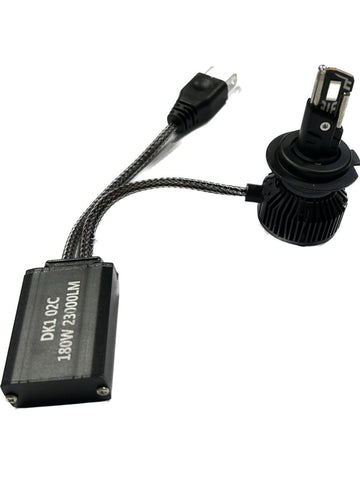 Set 2 becuri LED H7 T55 mini, 180W, Canbus, 60mm, fara eroare, 23000Lm, 6000K, +400% - SoareOnline