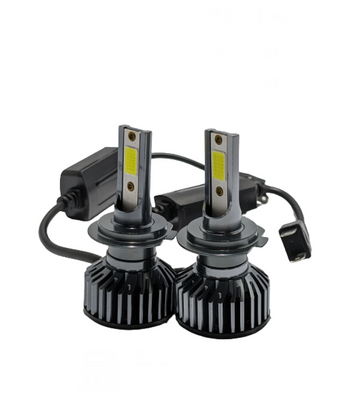 Set 2 becuri auto Led F2 cob H7, Canbus, 100W, 6000k lumina alb-rece, 12.000 lumeni - SoareOnline