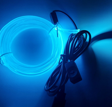 Banda LED Neon auto RGB cu 7 Culori, Alimentare USB pentru Lumini Interioare 2m