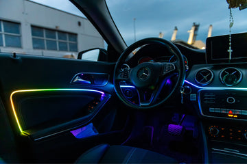 Neon Lumină ambientală Interior acrilic LED RGB 6in1 cu aplicatie si 7 Moduri de lumini - SoareOnline