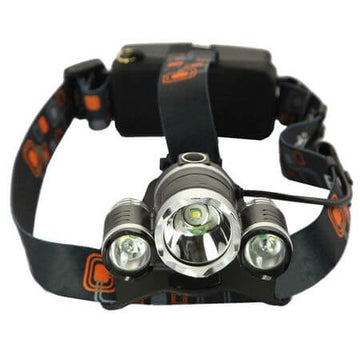 Lanterna frontala, RJ-3000, Aluminiu, Led 3 x CREE-XM-L T6 ,3000 Lumeni