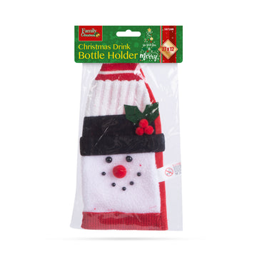 Suport sticle de băutură de Crăciun - Ren 3D - poliester - 27 x 12 cm