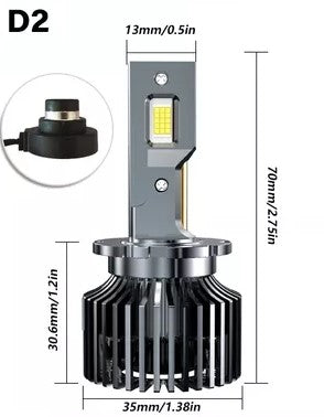 Set de 2 becuri led auto conversie xenon led D1S plug and play 35W, 10000lm, 6500k, SOARE® - SoareOnline