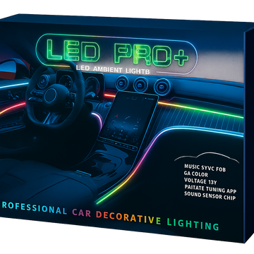 Lumini Ambientale LED interior RGB 18 in 1 Soare® Premium Fete usi, Bord, Manere, Podea, Control din aplicatie Bluetooth, Banda neon tip El Wire