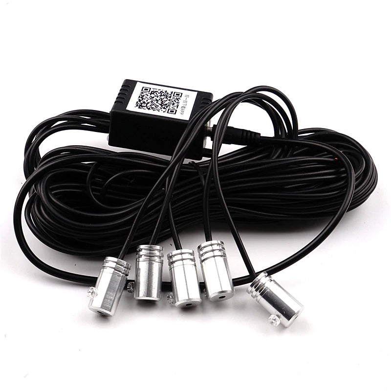 Banda LED SOARE® auto, lumini ambientale premium, lungime 5M, aplicatie dedicata iOS, Android, accesorii instalare incluse , pentru VW, Audi si BMW - SoareOnline