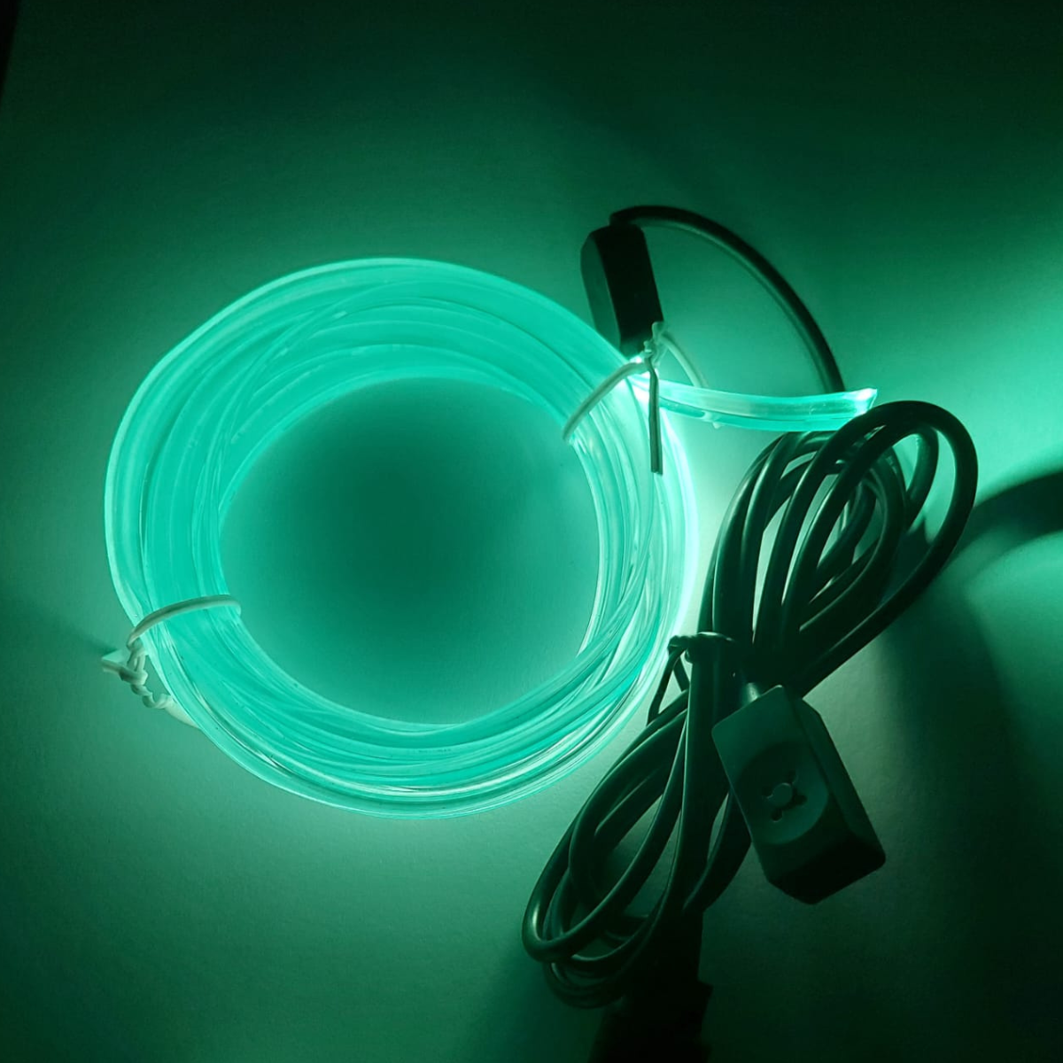 Banda LED Neon auto RGB cu 7 Culori, Alimentare USB pentru Lumini Interioare 5m