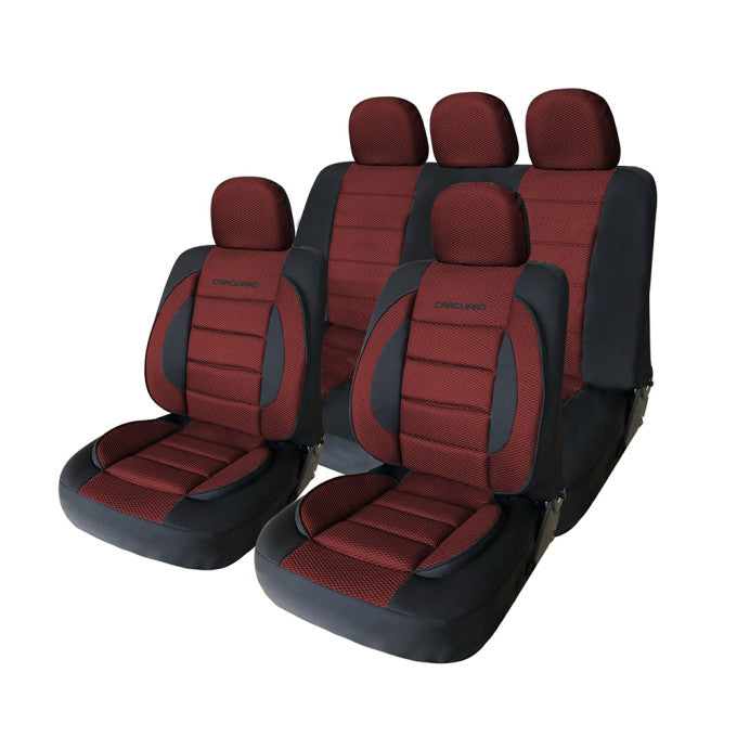Huse universale premium pentru scaune auto rosu+negru - CARGUARD - SoareOnline