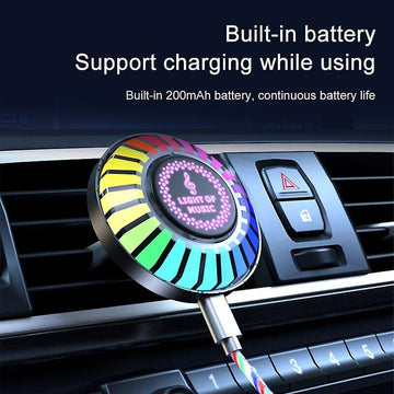 Lampa LED odorizant auto cu parfum și ritm culoarea luminii se va schimba in funcție de muzică sau sunet și vine impreună cu parfumul.F2P neon