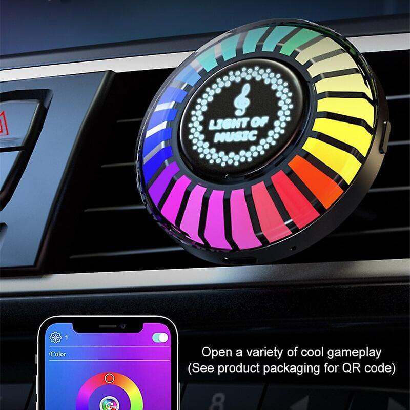 Lampa LED cu parfum și ritm pentru vehicule, culoarea luminii se va schimba in funcție de muzică sau sunet și vine impreună cu parfumul. F2