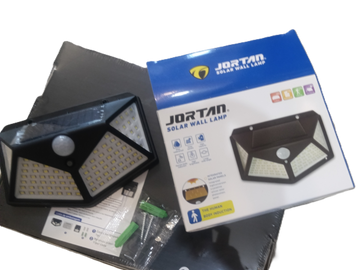 Pachet 4x Lampa Solara Jortan 100LED IP65 Senzor Miscare 3 Moduri de Lumina
