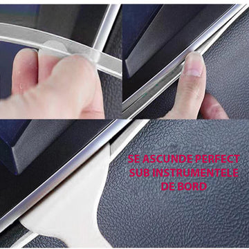 Banda LED SOARE® auto, lumini ambientale premium, lungime 5M, aplicatie dedicata iOS, Android, accesorii instalare incluse , pentru VW, Audi si BMW
