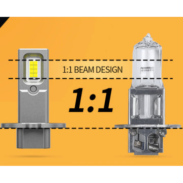 Set 2 becuri LED H3, 120W, 12V, lumina alb-rece, 6000k, 15000 lumeni
