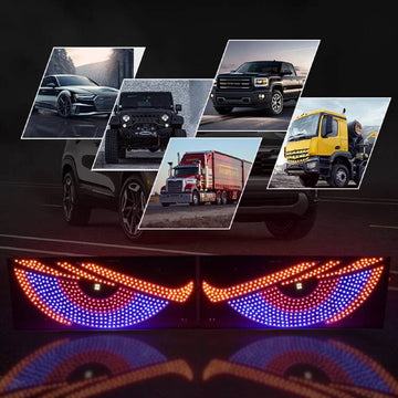 Set 2 panouri rigide devil’s eyes, 32x12cm camion, dubă, tir