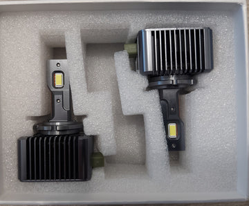 Set de 2 becuri led auto conversie xenon led D3S plug and play 35W, 10000lm, 6500k,  SOARE®