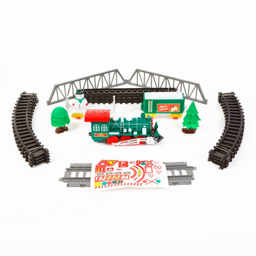 Trenuleț de Crăciun pentru brad - cu muzică, lumini BW2043