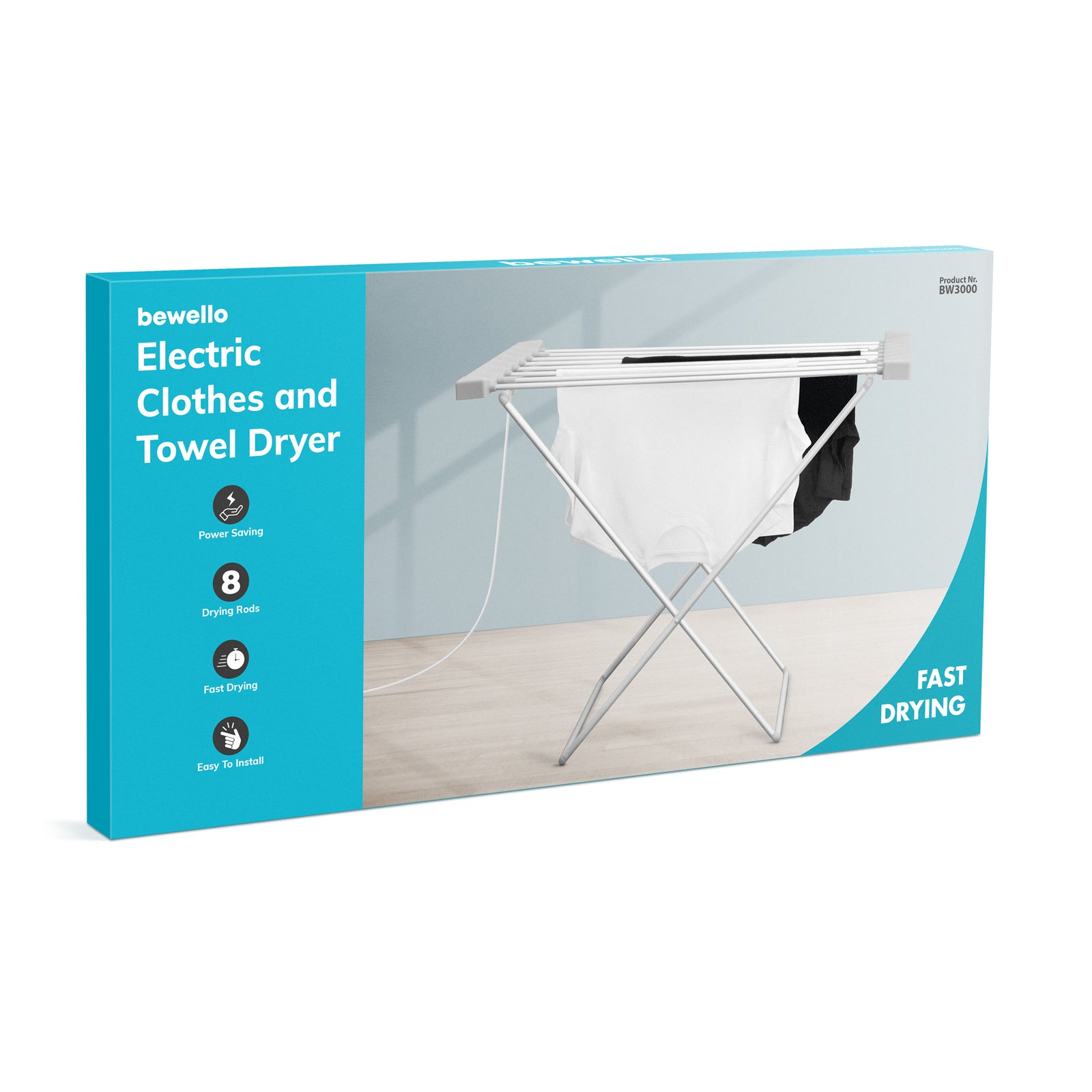Uscător electric de haine și prosoape - 230V, 100W