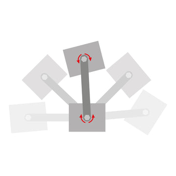 HANDY - Magnet de fixare dublu, articulat, pentru sudură - reglabil 360° - 22 kgf / magnet