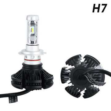 Becuri auto cu led H7 model X3 , 6000 LM , 50W, peste 30.000 ore functionare, 9 - 32V