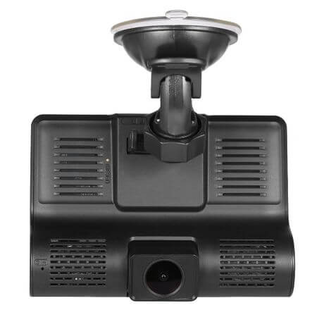 Camera auto dvr 3 Camere incluse Fata/Spate si Interior Filmare permanenta pe 2 din ele, Ecran 4 inch