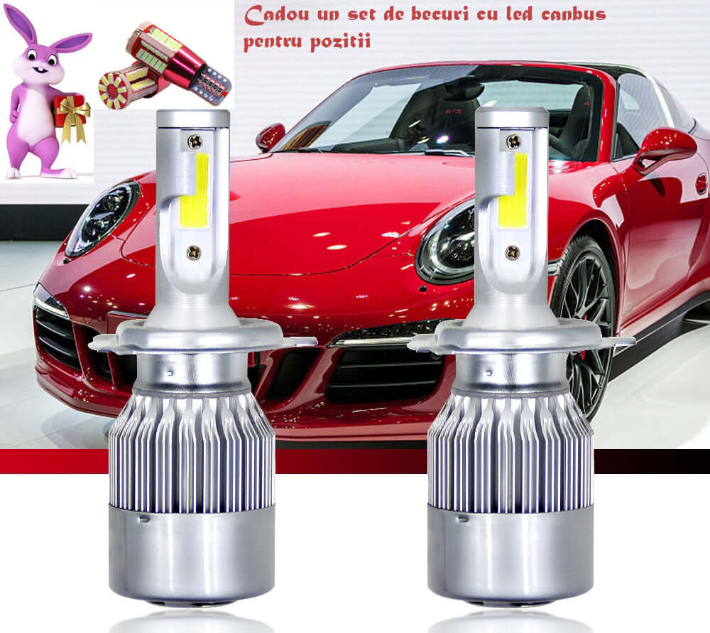 Set Becuri LED C6H7 si set becuri pozitii canbus gratuit