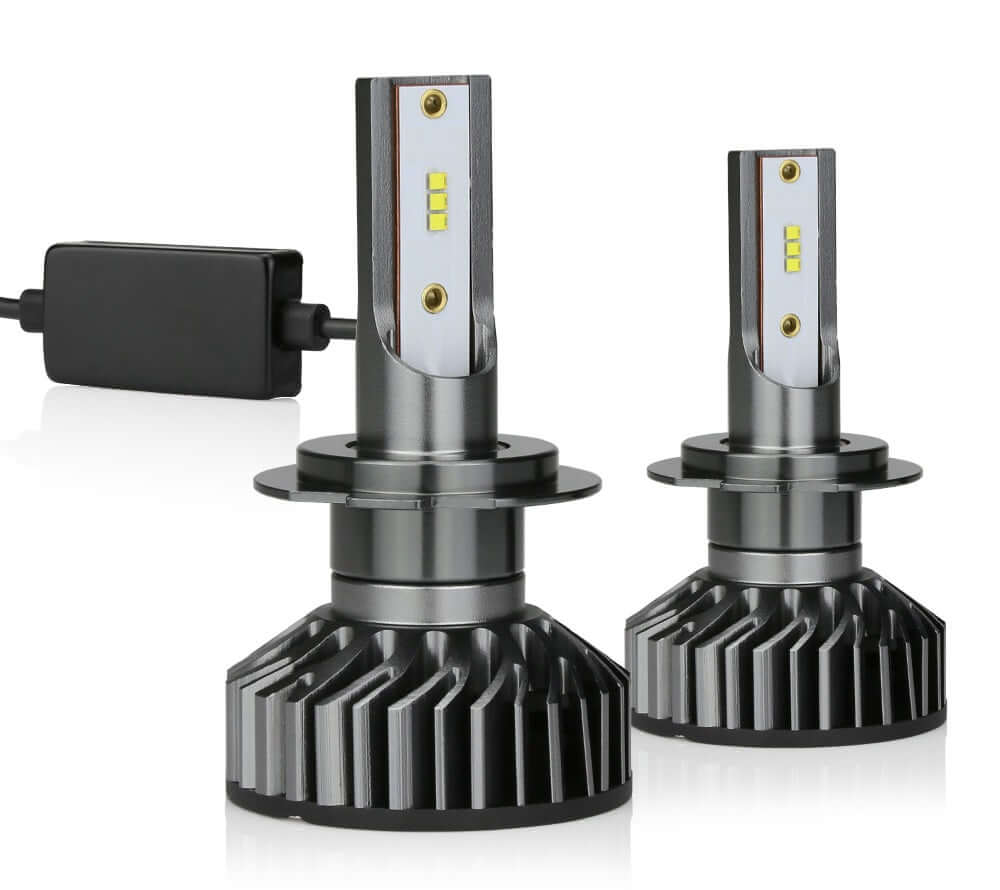 Becuri cu Led auto pentru faruri HB3/9005 super white F2 , DC 12-24V - 8000 Lumeni, IP67 6000k, led CSP