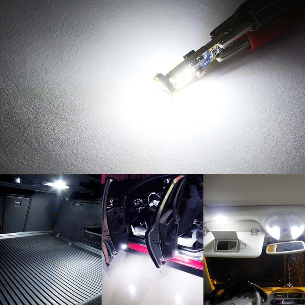 Set becuri cu led pozitii CAN BUS 4W 400LM 12 SMD puternice fara polaritate