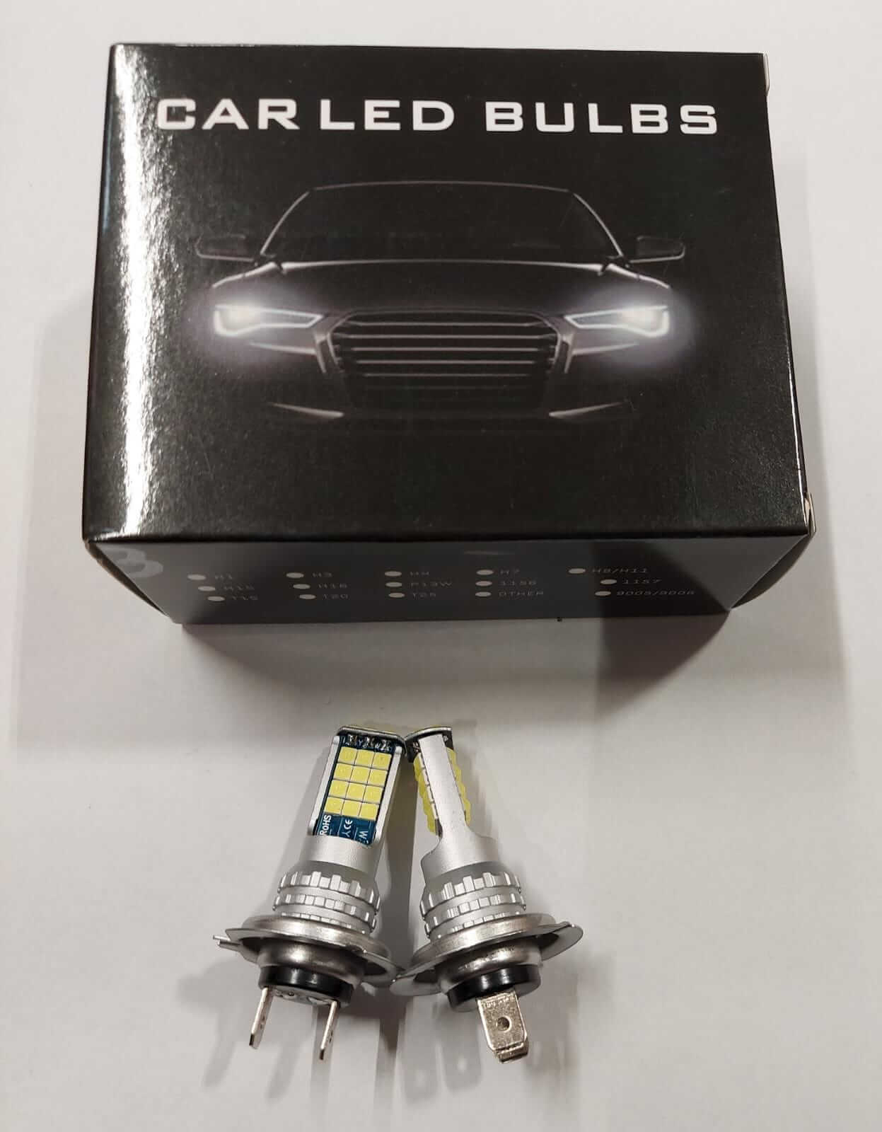 Set de 2 Becuri led H7, 3000LM, 3500k, lumini de ceata