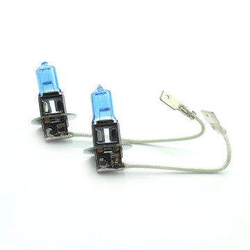Set de 2 becuri Halogen H3 +100% Intensitate - LONG LIFE - CARGUARD