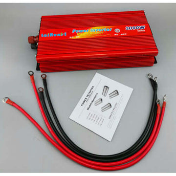 Invertor tensiune 24V-220V Lairun, 3000 W, putere continua 2000 W