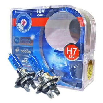 Set becuri auto Halogen Pegasus Skyline, Xenon Effect, H7, 12V, 100W, 5000k, ultra white